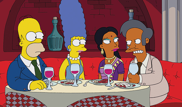 Wine has had a recurring role on the TV comedy The Simpsons.