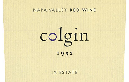 Colgin IX Estate wine label