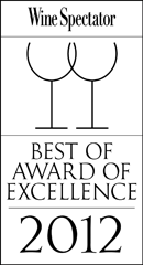 Wine Spectator Best of Award of Excellence