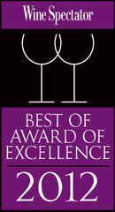 Wine Spectator Best of Award of Excellence