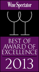 Wine Spectator Best of Award of Excellence